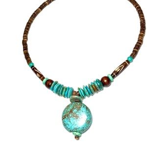 JEWELRY SALE! Handmade turquoise necklace